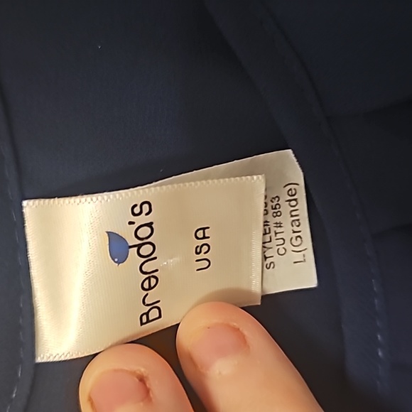 Flowy navy tank top - Picture 2 of 3